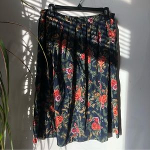 LESLIE FAY Women’s Multicolour Floral Flowy Skirt Size L